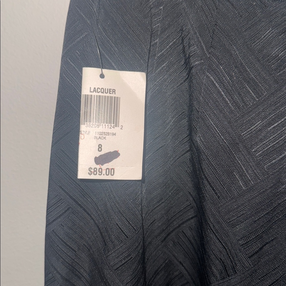 Alfani NWT Size 8 Women's Textured Black Pants Suit - Picture 7 of 8